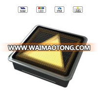 Solar Powered(Charging) outdoor ground LED brick light MS-2400(Stainless Steel Housing Waterproof IP68)