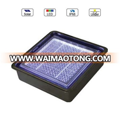 Solar Powered(Charging) outdoor ground LED brick light MS-2200F(Stainless Steel Housing Waterproof IP68)