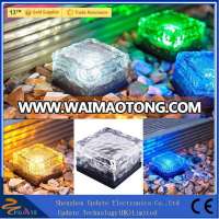 IP68 Crystal Led Lighting Garden Decoration Water Cube Solar Brick Light